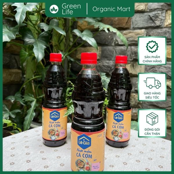 Nước mắm cốtLê Gia chai 525ml,650ml,60ml và 200ml