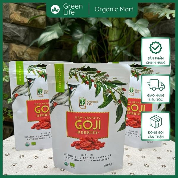 Kỷ Tử Đỏ Hữu Cơ Organic Life 200G