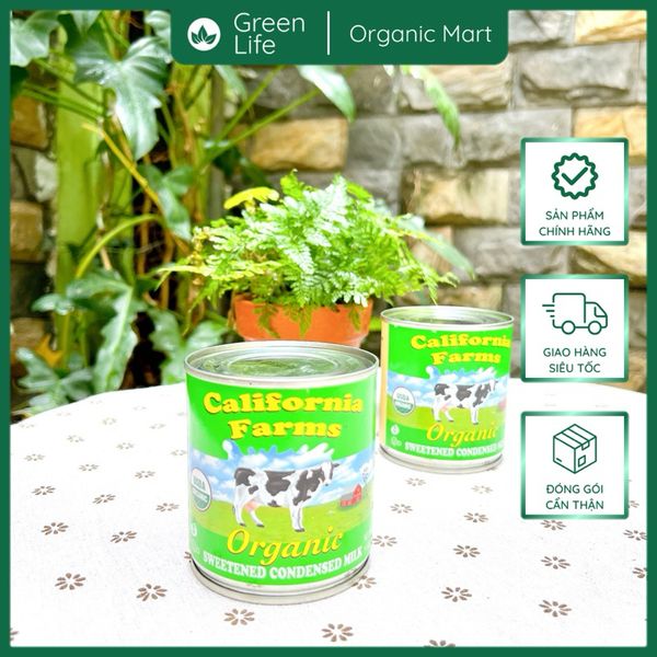 Sữa đặc hữu cơ California farm 397gr