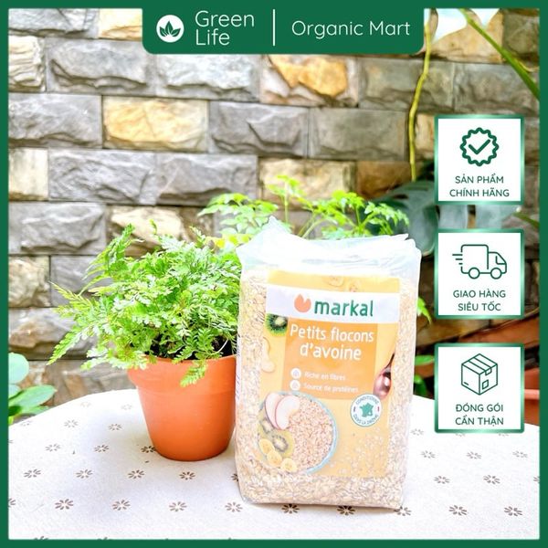 Yến mạch cán mỏng hữu cơ Markal 500g