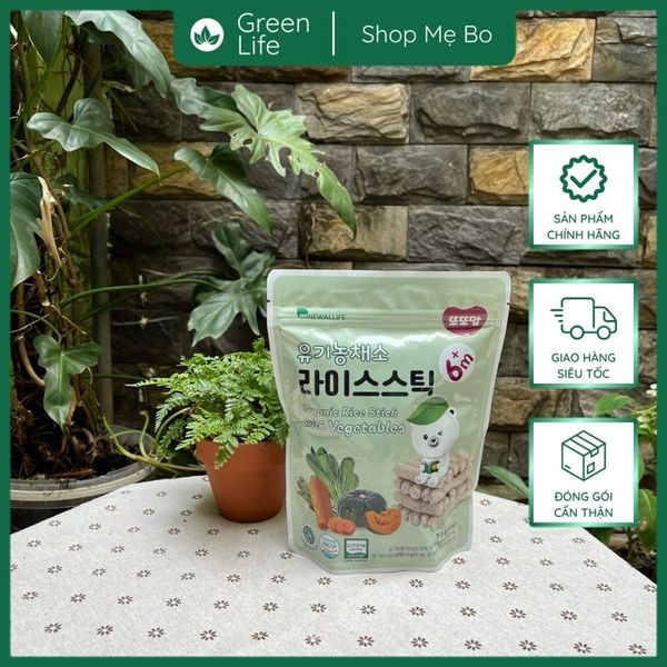 Bánh gạo hữu cơ hình que  Ddoddomam 20g