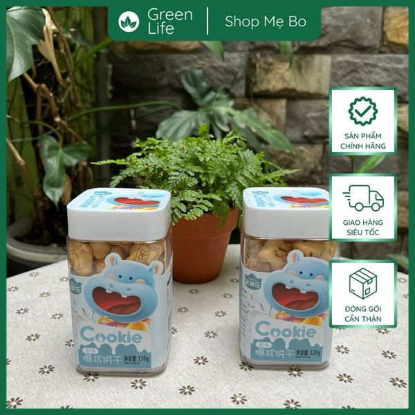 Bánh Quy Popping Hà Mã 120g