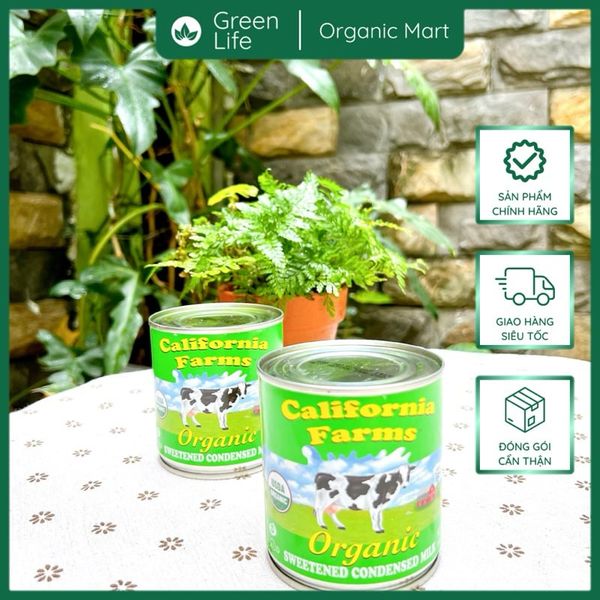 Sữa đặc hữu cơ California farm 397gr