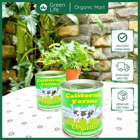 Sữa đặc hữu cơ California farm 397gr