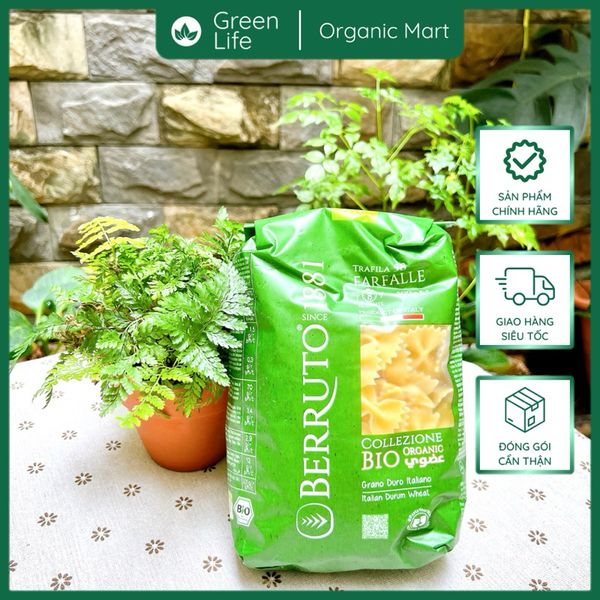 Mì nui hữu cơ ăn dặm cho bé BERRUTO 500g