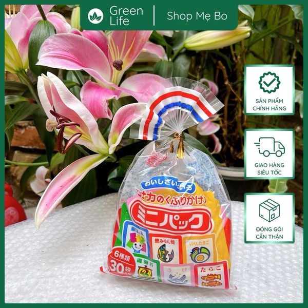 Gia vị rắc cơm Tanaka Nhật Bản 6 vị 30 gói