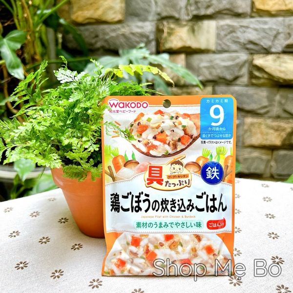 Cháo ăn liền Wakodo ăn dặm cho bé 7m+ 9m+ đủ vị 80g
