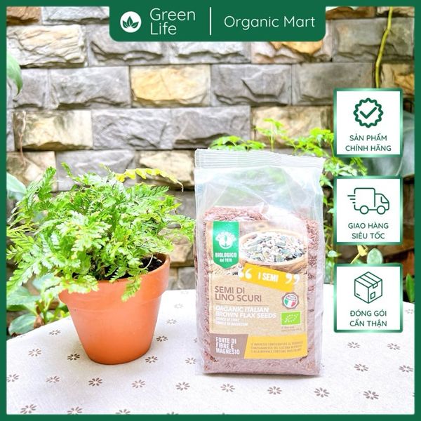 Hạt Lanh Nâu Hữu Cơ 500g ProBios Organic Italian Brown Flax Seeds