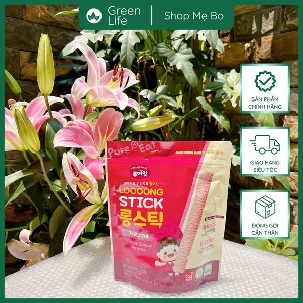 Bánh Gạo Ăn Dặm Hữu Cơ NAEBRO Hàn Dạng Thanh Dài 30g - Vị Bông Cải - Bí - Khoai - Cho Bé Từ 8 Tháng