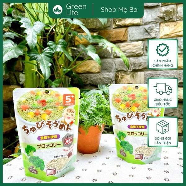 Mỳ somen Chubi bổ sung canxi cho bé Nhật Bản