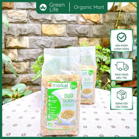 Đậu Hà Lan hữu cơ Markal (xanh & vàng) 500g