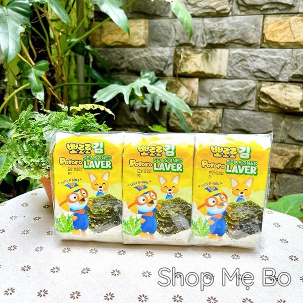 Rong Biển Ăn Liền Pororo - Set 3 gói