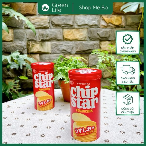Snack khoai tây YBC Chip Star vị muối lạt 45g