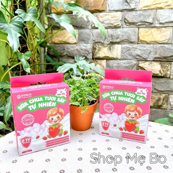 Sữa chua tươi sấy tự nhiên Anpaso cho bé ăn dặm từ 8 tháng