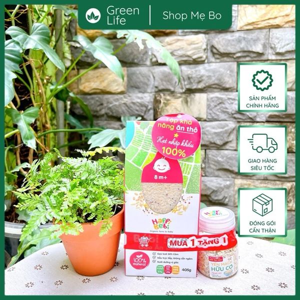 Gạo ăn dặm - Gạo vỡ cám mầm - Gạo vỡ trộn hạt Bébi Rice