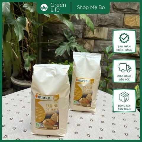 Bột bắp hữu cơ hạt mịn Markal 500g