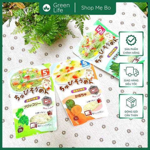 Mỳ somen Chubi bổ sung canxi cho bé Nhật Bản