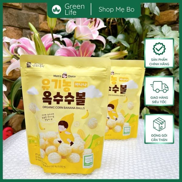 Bánh bỏng bi hữu cơ Mom's Choice cho bé 6M