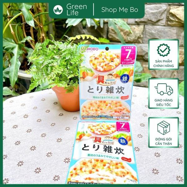 Cháo ăn liền Wakodo ăn dặm cho bé 7m+ 9m+ đủ vị 80g