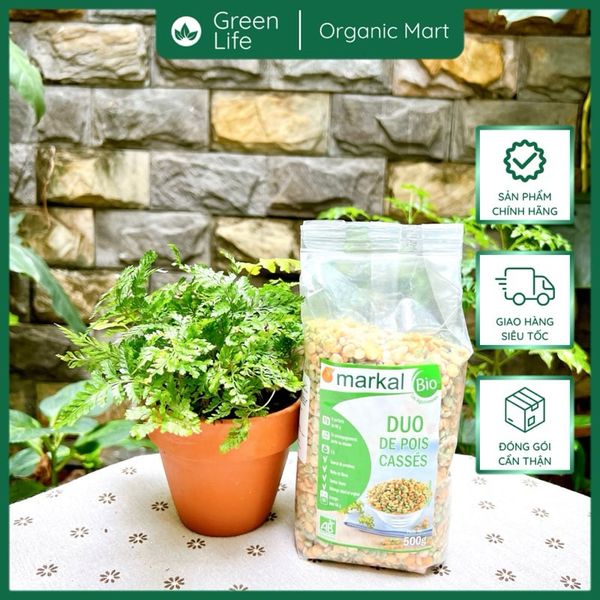 Đậu Hà Lan hữu cơ Markal (xanh & vàng) 500g