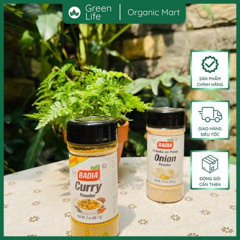 Bột Hành , Bột Tỏi ,Bột cà ri Badia Onion Powder 78g