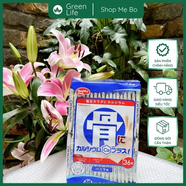 Bánh Xốp Bổ Sung Canxi Heathy Club Nhật Bản Vị Vani