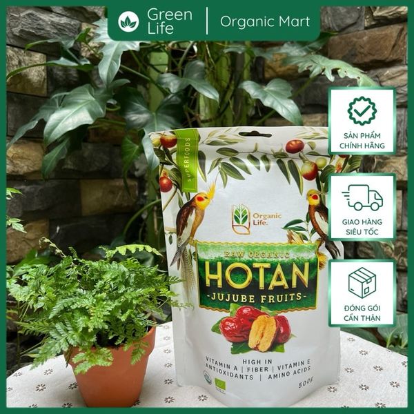 Táo đỏ khô hữu cơ HOTAN Organic Life