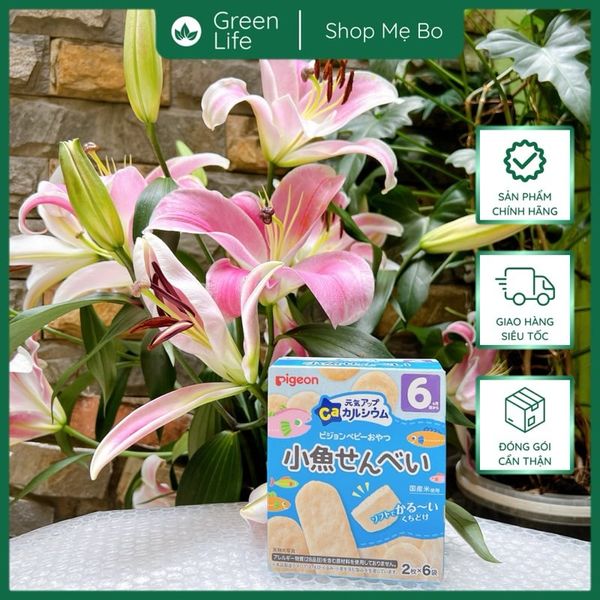 Bánh Gạo Ăn Dặm Pigeon Nhật Bản Bổ Sung Dinh Dưỡng Cho Bé Từ 6 Đến 9 Tháng