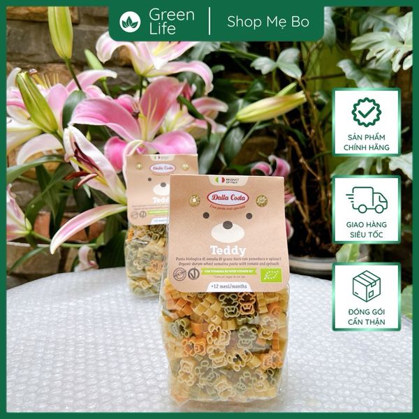 Nui rau củ hữu cơ hình gấu Teddy 200g Dalla Costa