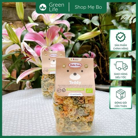 Nui rau củ hữu cơ hình gấu Teddy 200g Dalla Costa