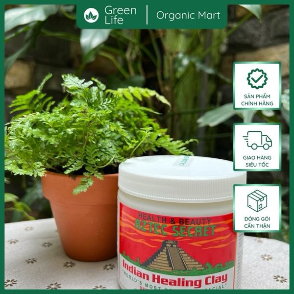 Mặt nạ đất sét Aztec Secret hàng Mỹ