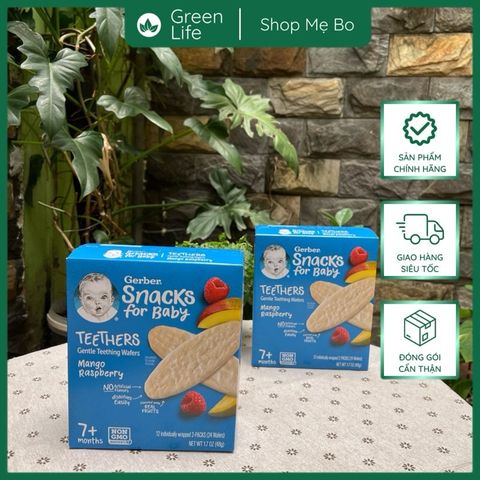 BÁNH ĂN DẶM GERBER VỊ XOÀI, MÂM XÔI 48G