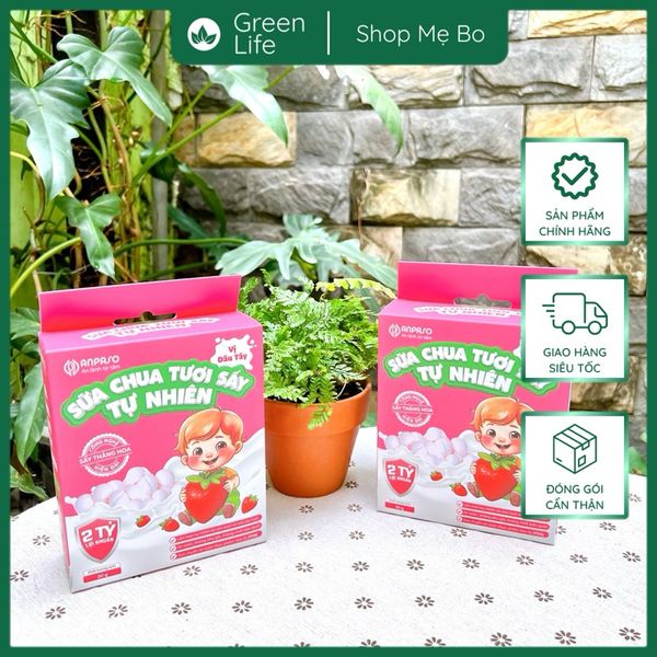 Sữa chua tươi sấy tự nhiên Anpaso cho bé ăn dặm từ 8 tháng