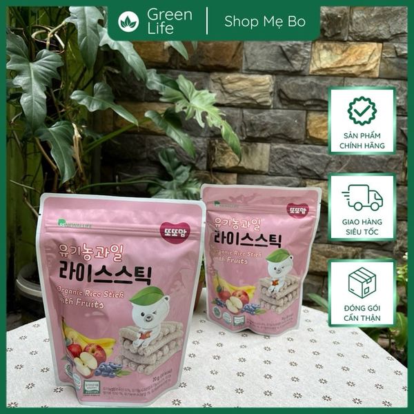 Bánh gạo hữu cơ hình que  Ddoddomam 20g