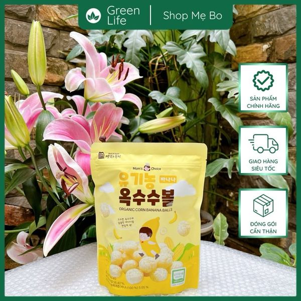 Bánh bỏng bi hữu cơ Mom's Choice cho bé 6M