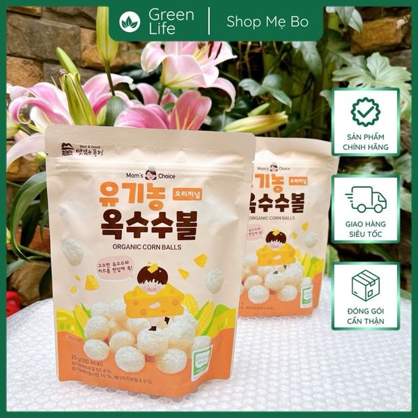 Bánh bỏng bi hữu cơ Mom's Choice cho bé 6M