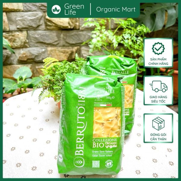 Mì nui hữu cơ ăn dặm cho bé BERRUTO 500g