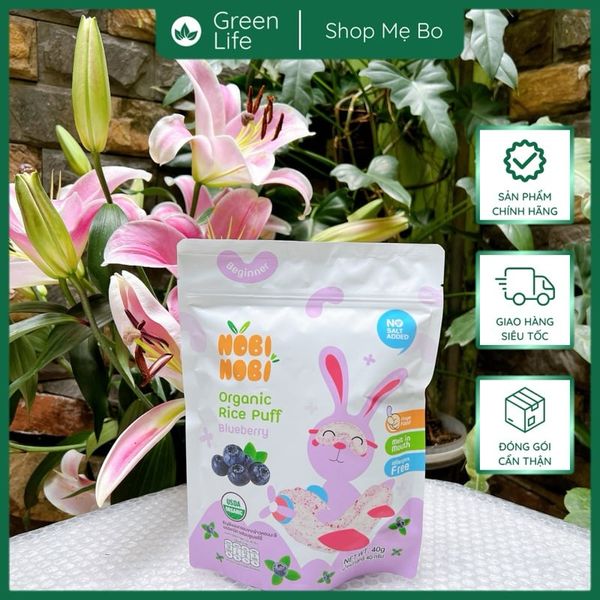 THỰC PHẨM BỔ SUNG - BÁNH GẠO ĂN DẶM HỮU CƠ CHO BÉ NOBI NOBI