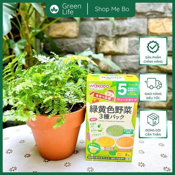 Bột ăn dặm Wakodo cho bé 5-7 tháng tuổi đủ vị