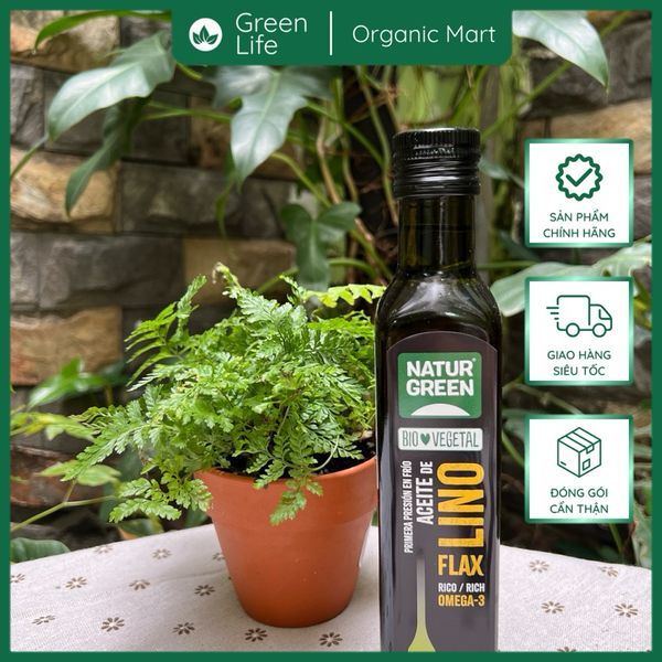 Dầu hạt lanh hữu cơ NaturGreen 250ml