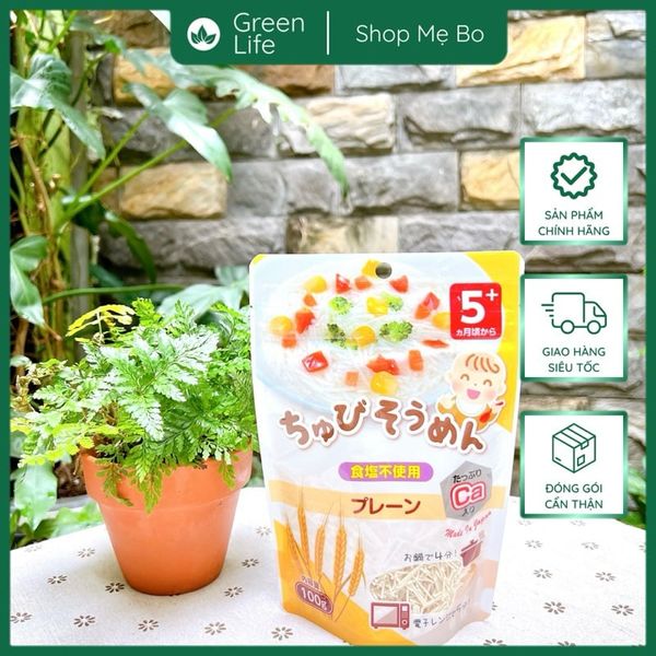 Mỳ somen Chubi bổ sung canxi cho bé Nhật Bản