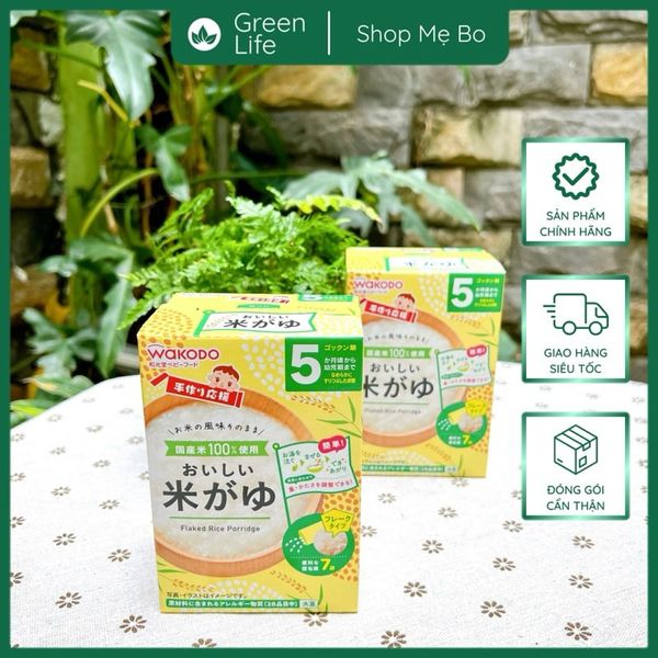 Bột ăn dặm Wakodo cho bé 5-7 tháng tuổi đủ vị