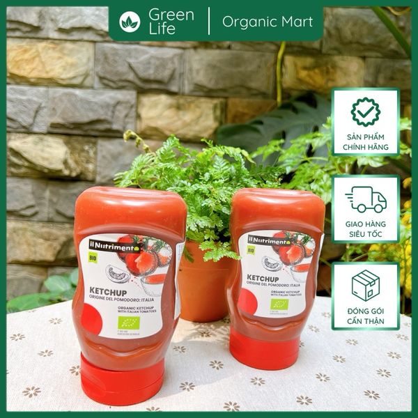 Sốt tương cà Ketchup hữu cơ IL Nutrimento 310g