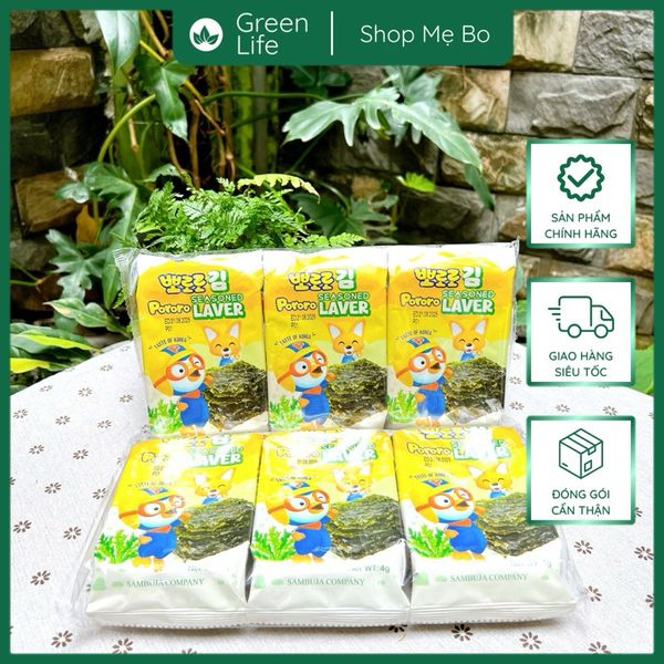 Rong Biển Ăn Liền Pororo - Set 3 gói