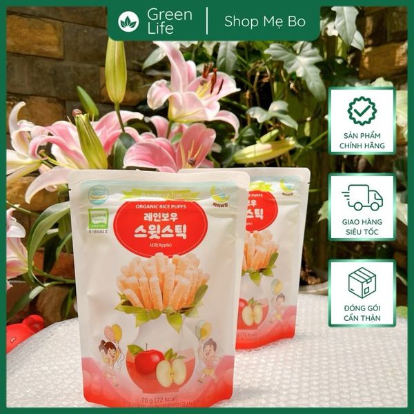 Bánh gạo Organic Farm to family Hàn dạng que 20g (6m+