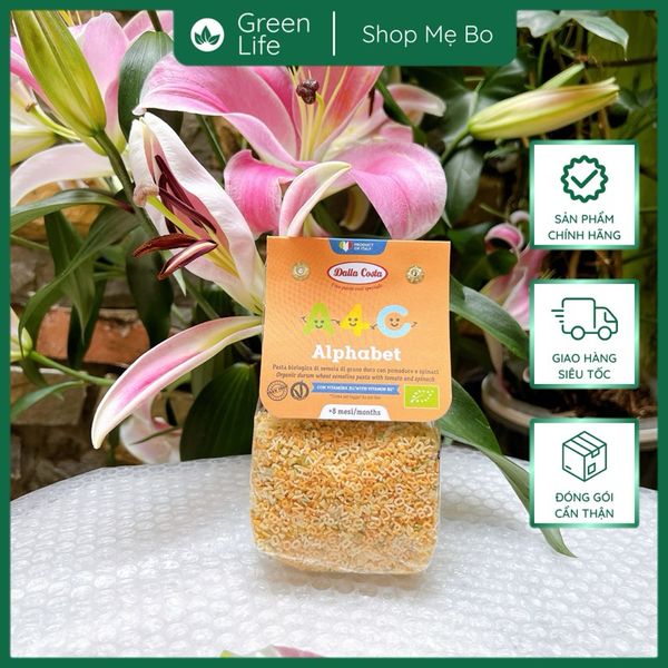 Nui rau củ hữu cơ cho bé hình chữ dalla costa 200g