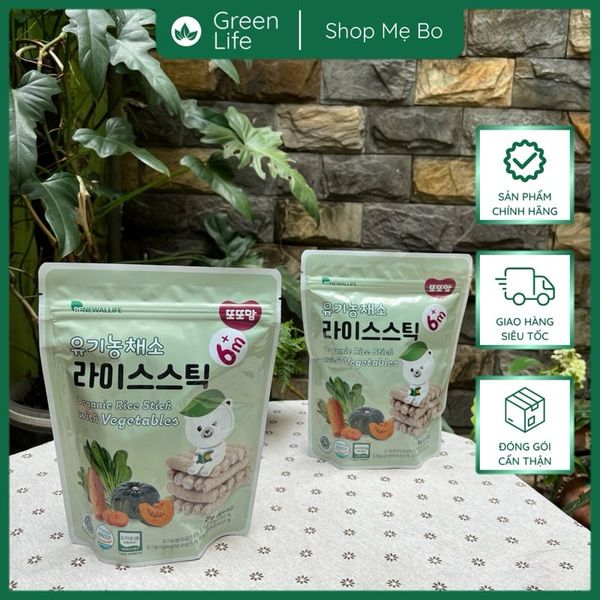 Bánh gạo hữu cơ hình que  Ddoddomam 20g