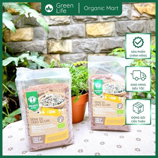 Hạt Lanh Nâu Hữu Cơ 500g ProBios Organic Italian Brown Flax Seeds