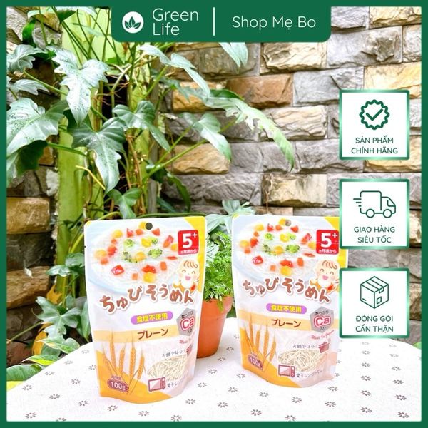 Mỳ somen Chubi bổ sung canxi cho bé Nhật Bản