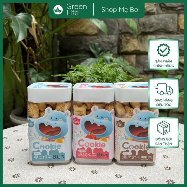 Bánh Quy Popping Hà Mã 120g